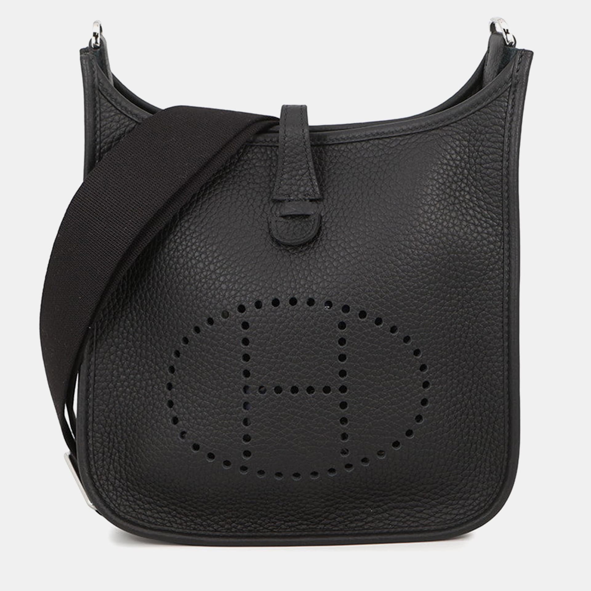 Hermes Evelyne3 Black Taurillon Clemence Size 23