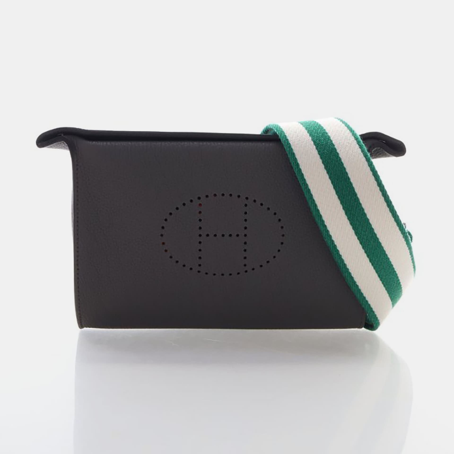 Hermes Videpoches Etain Togo Calfskin Leather Bag