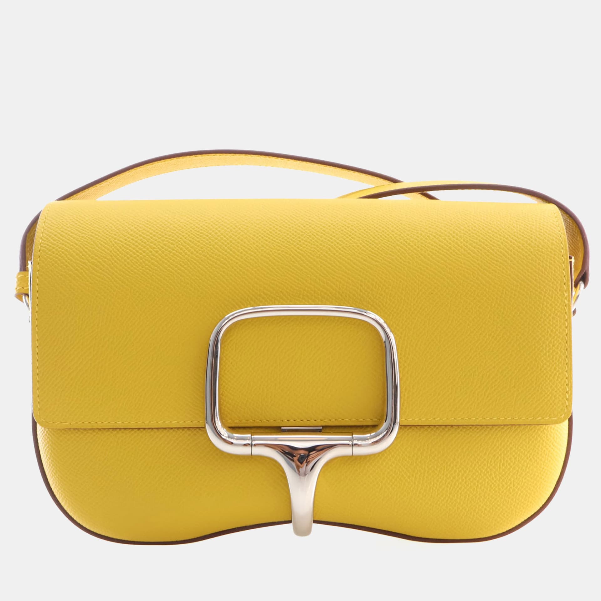 Hermes Della Cavalleria Jaune de Naple Epsom Calfskin Leather Shoulder Bag