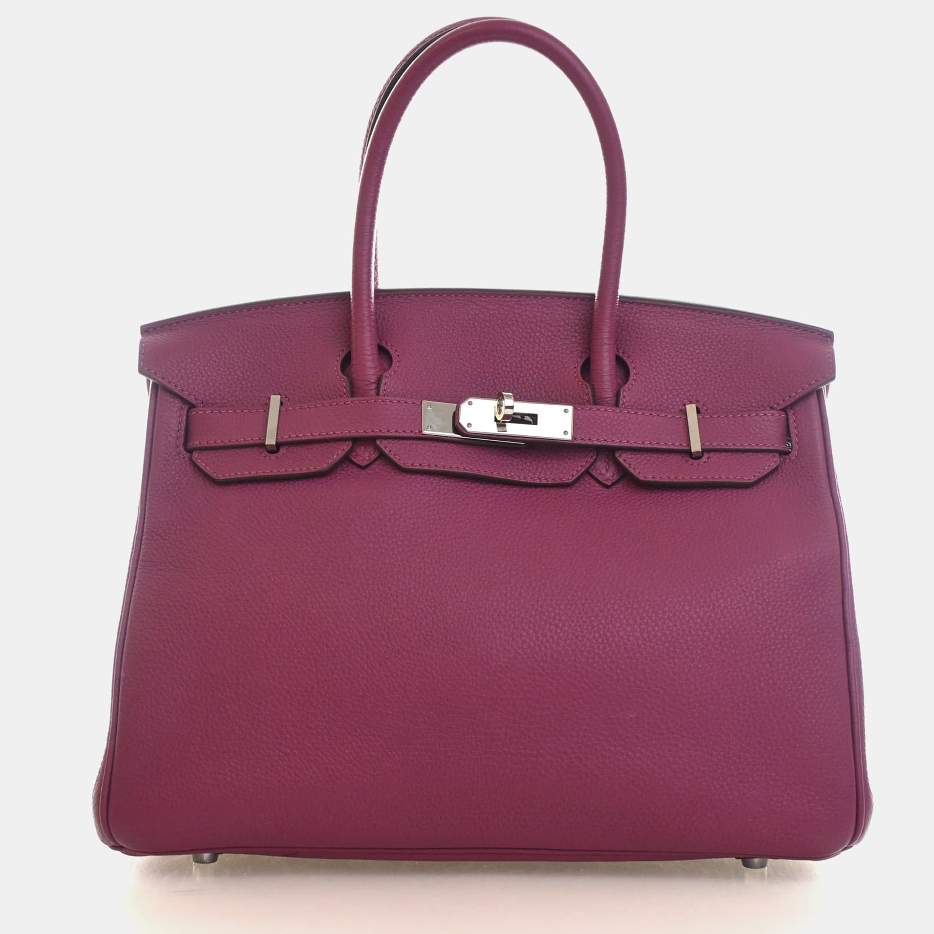 Hermes Birkin 30 Tosca Togo Calfskin Leather Top Handle Bag