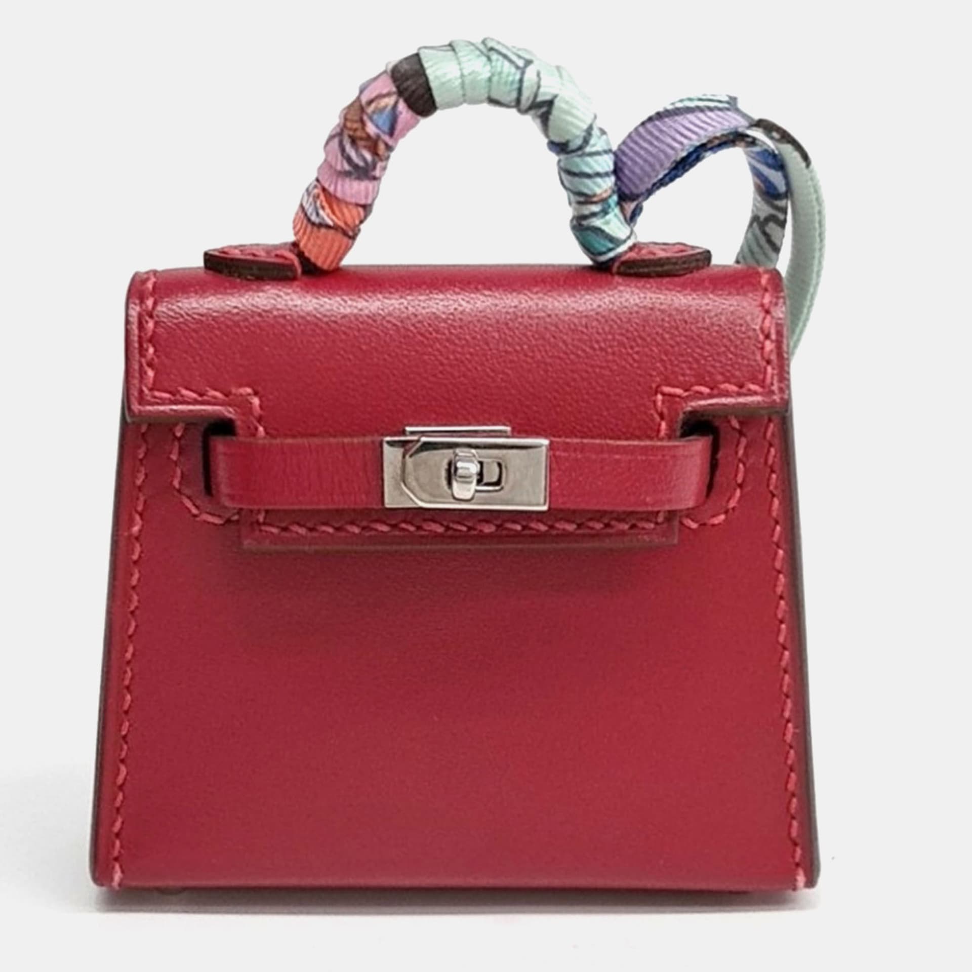 Herm&egrave;s Kelly Twilly Red/Multicolor Bag Charm (Z)