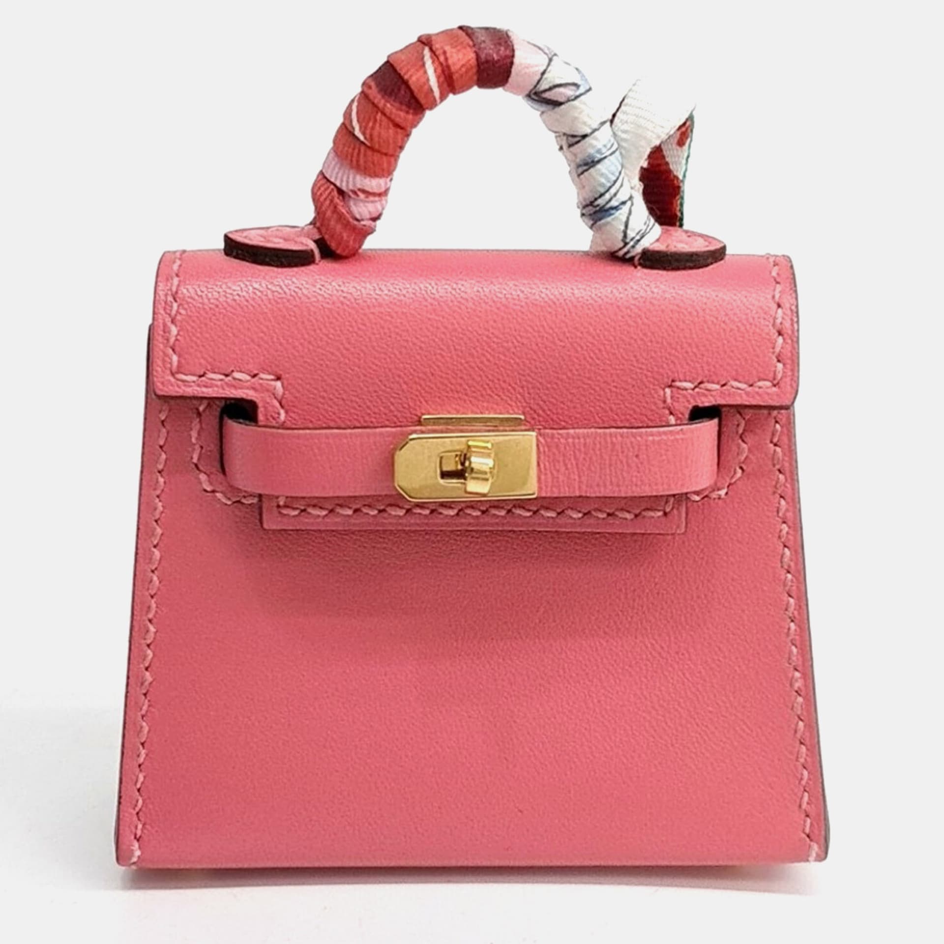 Herm&egrave;s Kelly Twilly Pink/Multicolor Bag Charm (Y)