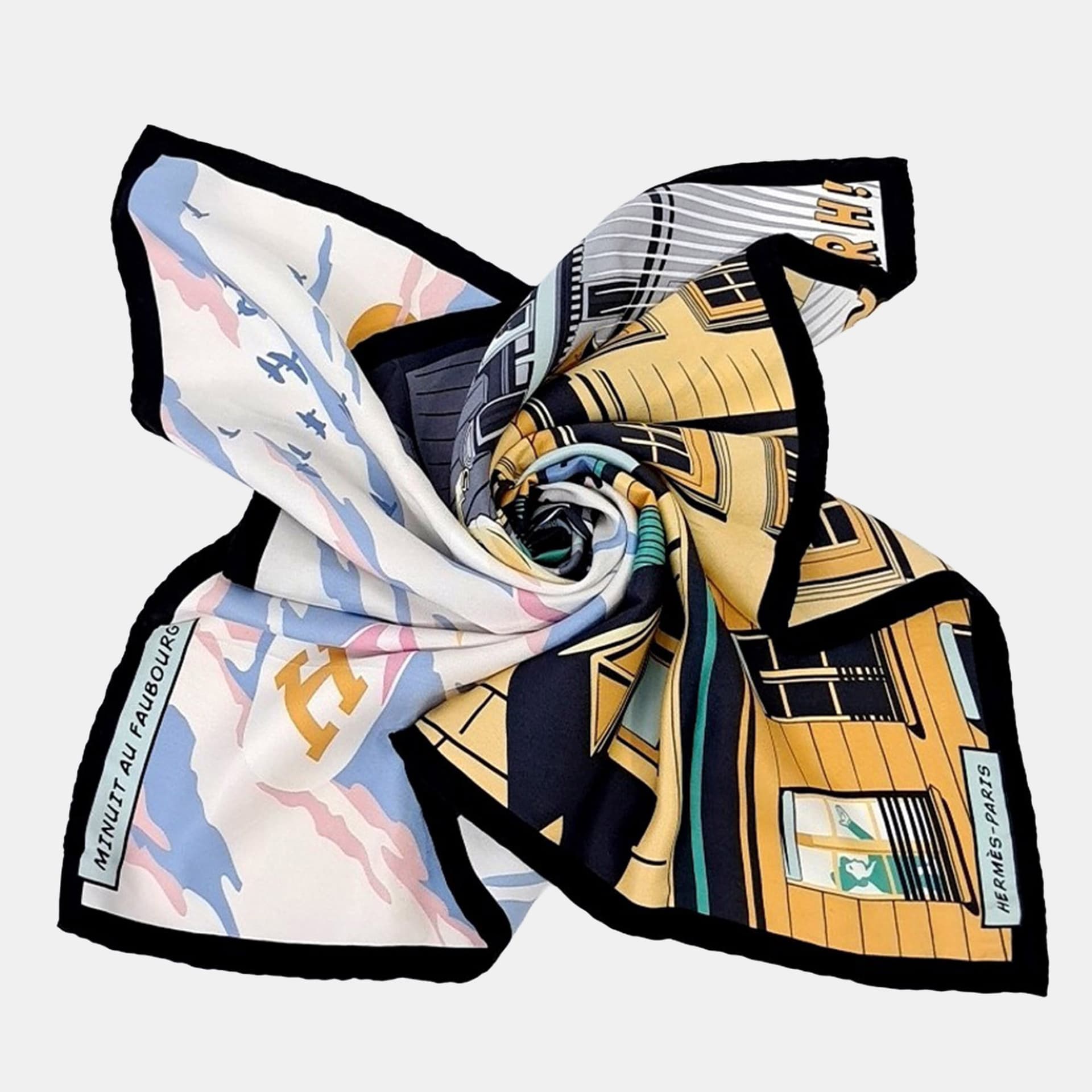 Hermes Multicolor Silk Scarf