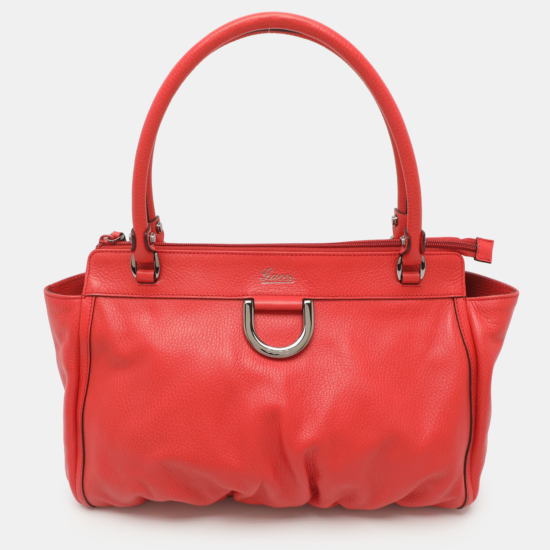 Gucci Abbey D-Ring Red Leather Tote