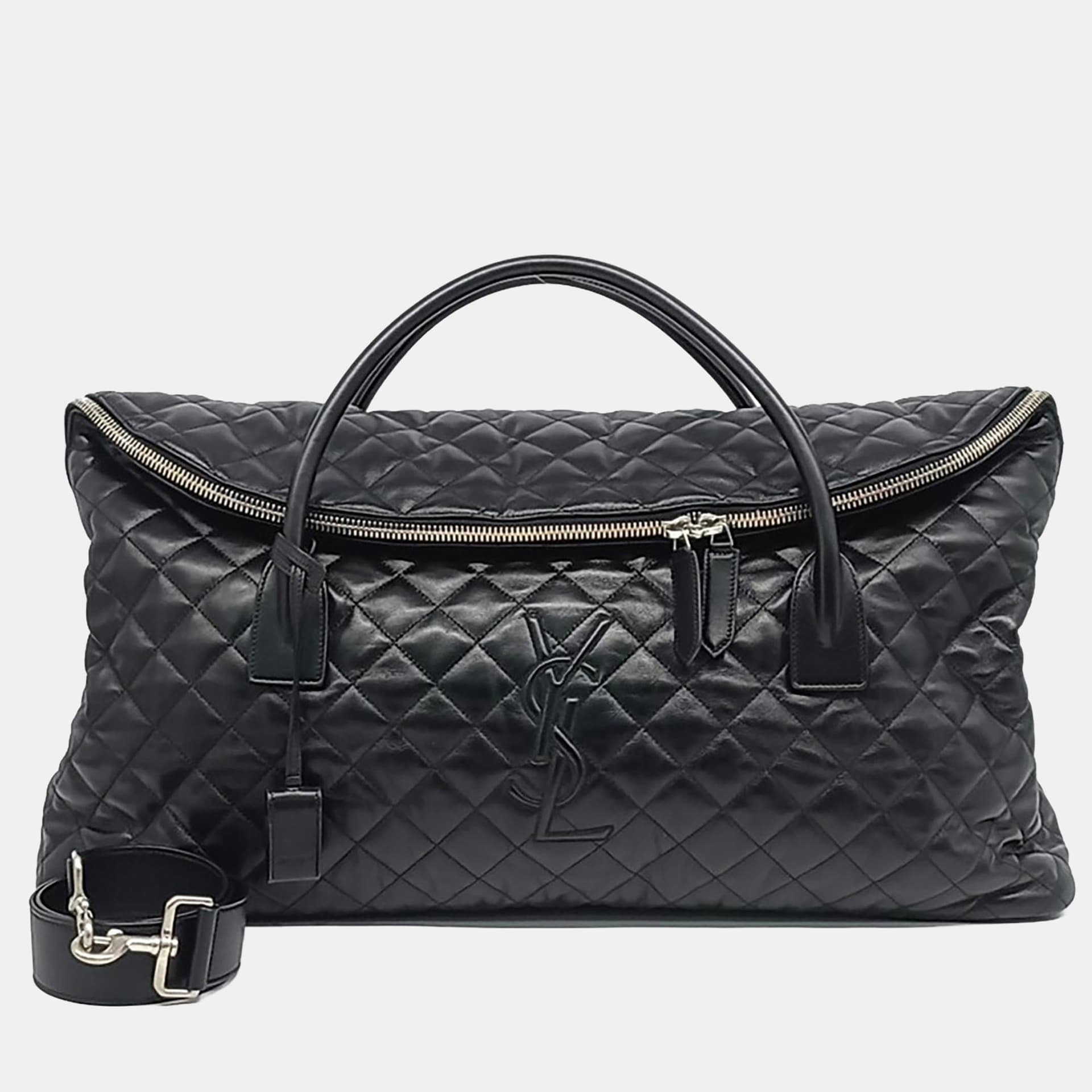 Saint Laurent Paris Multicolor Leather Giant Travel Bag (736009)