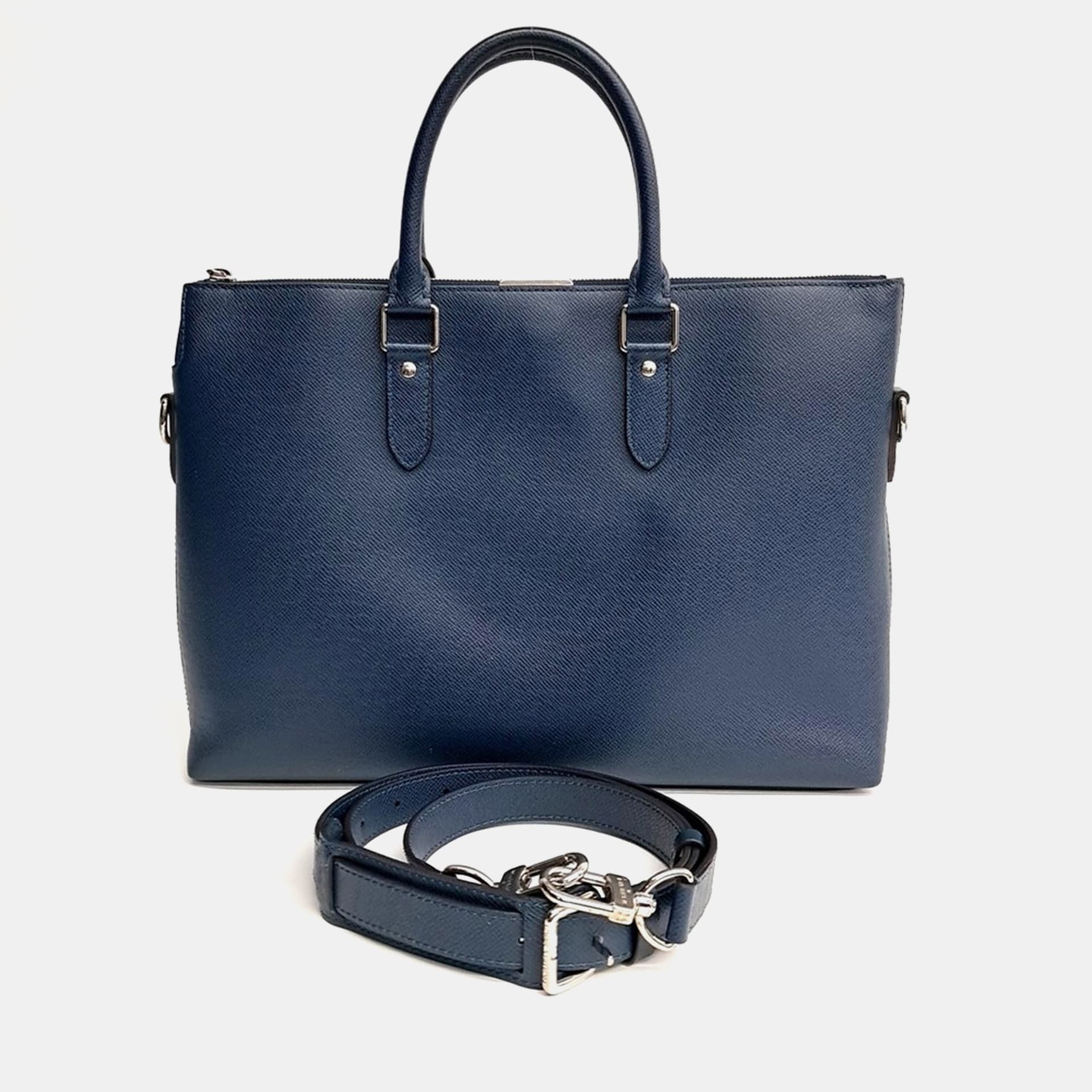 Louis Vuitton Navy Blue Leather Taiga Anton Briefcase