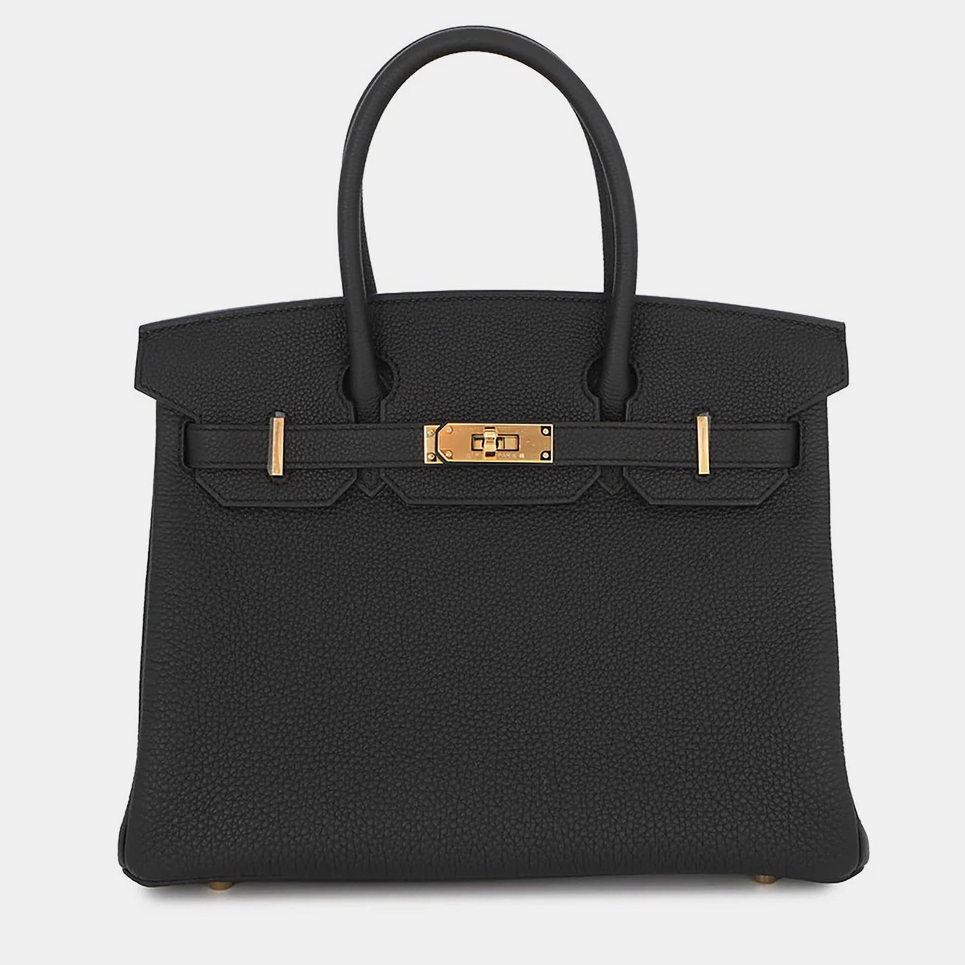 Hermes Birkin Black Togo Leather Size 30