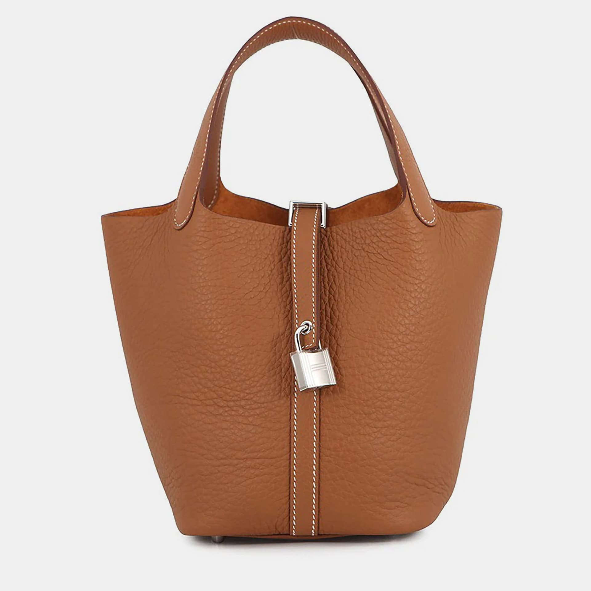 Hermes Picotin Lock Gold Taurillon Clemence Size PM