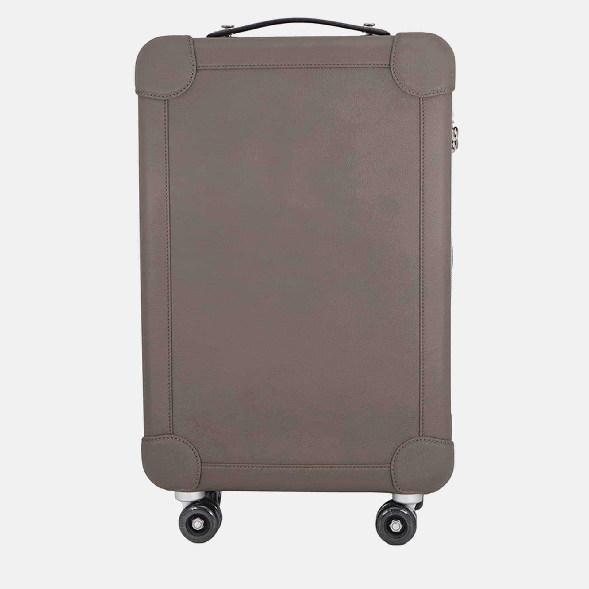 Hermes Rms Rolling Mobility Suitcase Etain/Black Taurillon Clemence Travel Bag