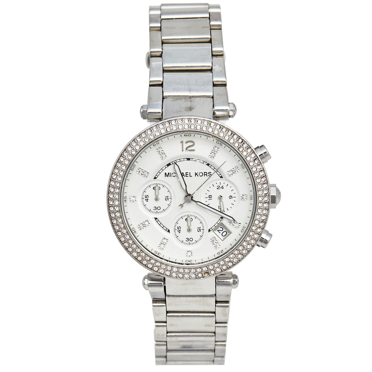 Michael Kors Parker MK5353 Silver Dial Stainless Steel Women's Wristwatch 39 mm
