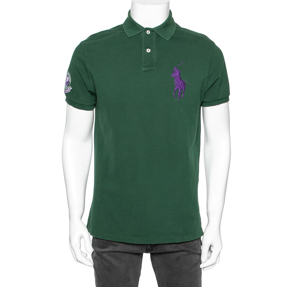 Polo Ralph Lauren Green Cotton Polo T-shirt M