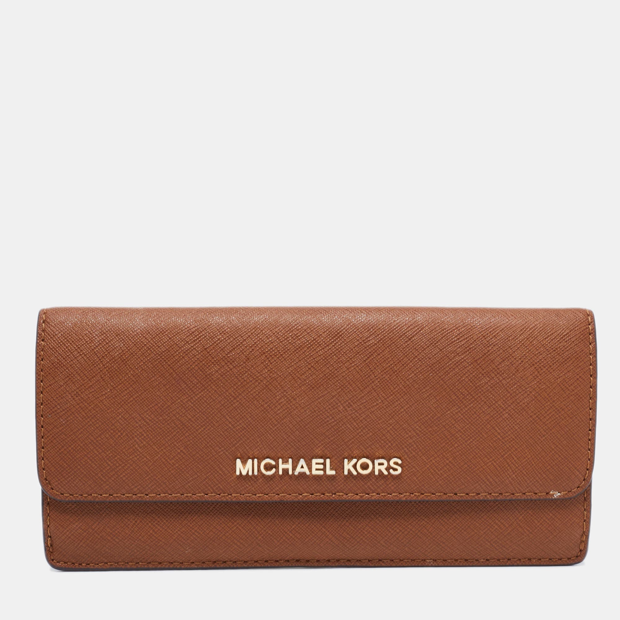Michael Kors Brown Leather and Leather Wallets