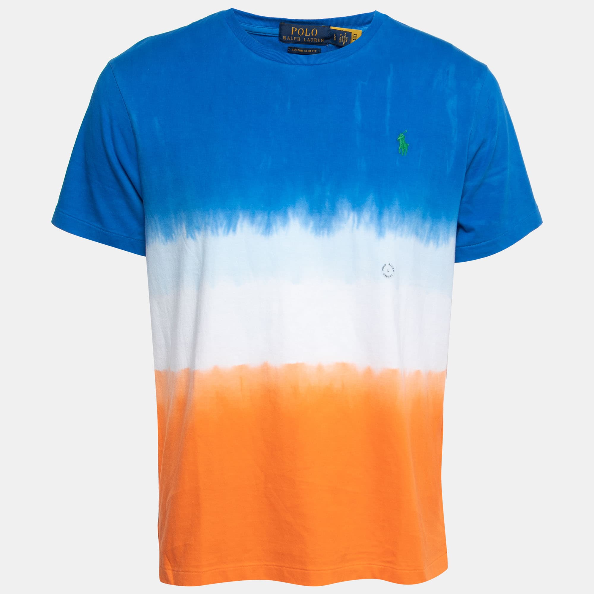 Polo Ralph Lauren Multicolor Tye-Dye Print Cotton T-Shirt L