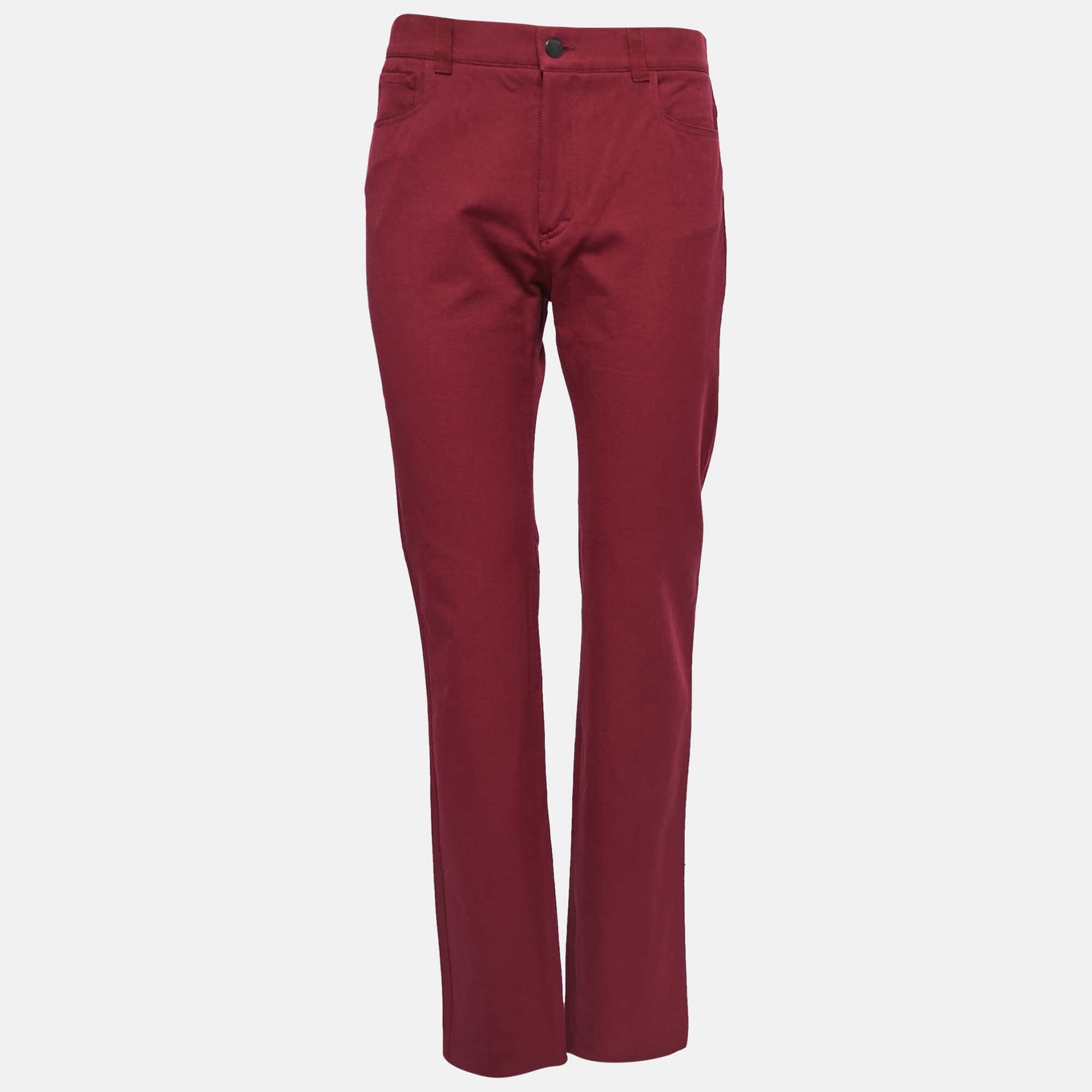 Joseph Burgundy Stretch Denim Jeans M Waist 30"