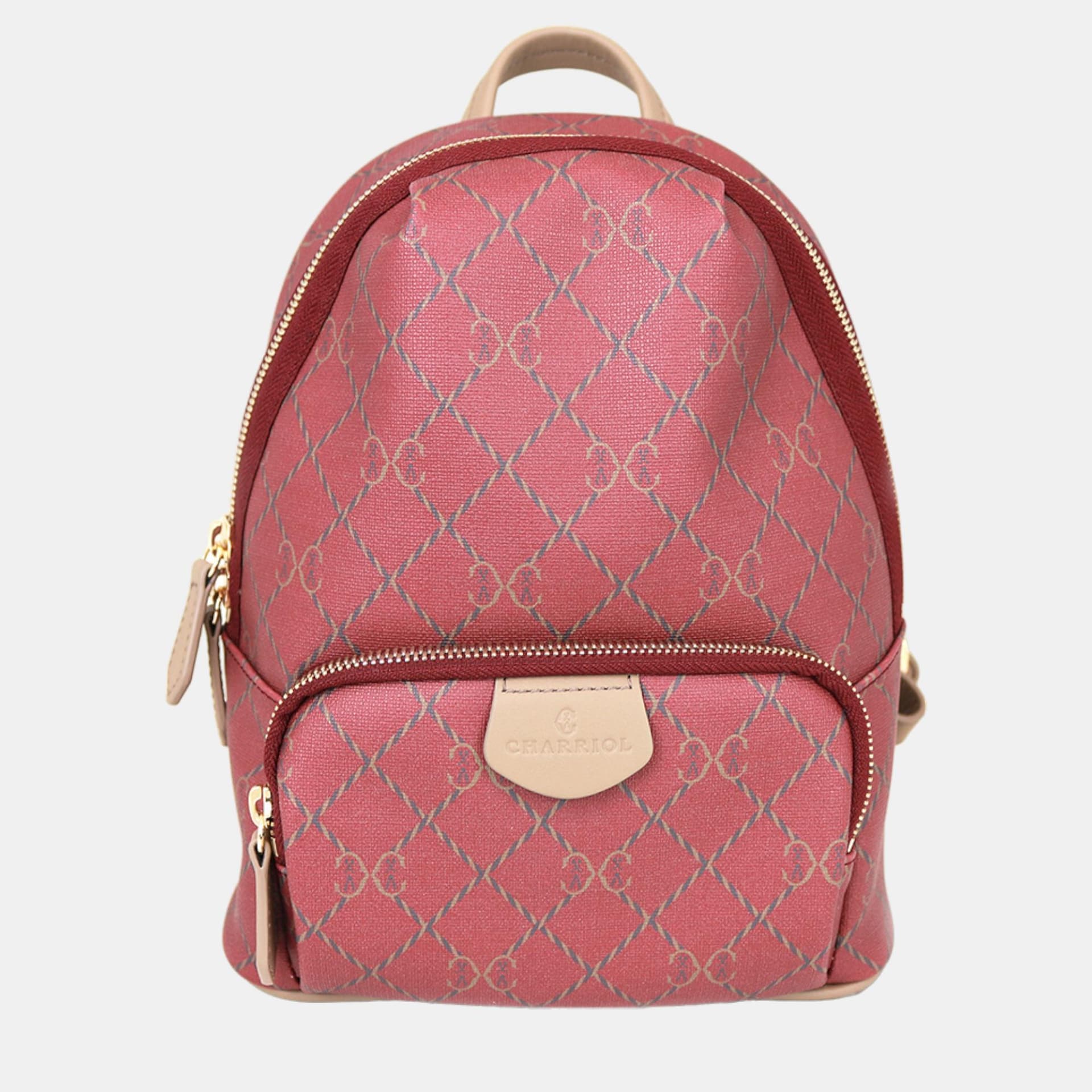 Charriol Bordeaux & Grey Leather &nbsp;Backpack