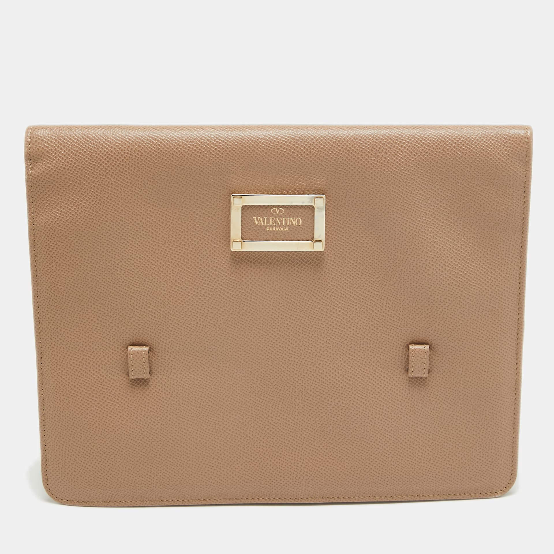 Valentino Tablet Cover Beige Leather