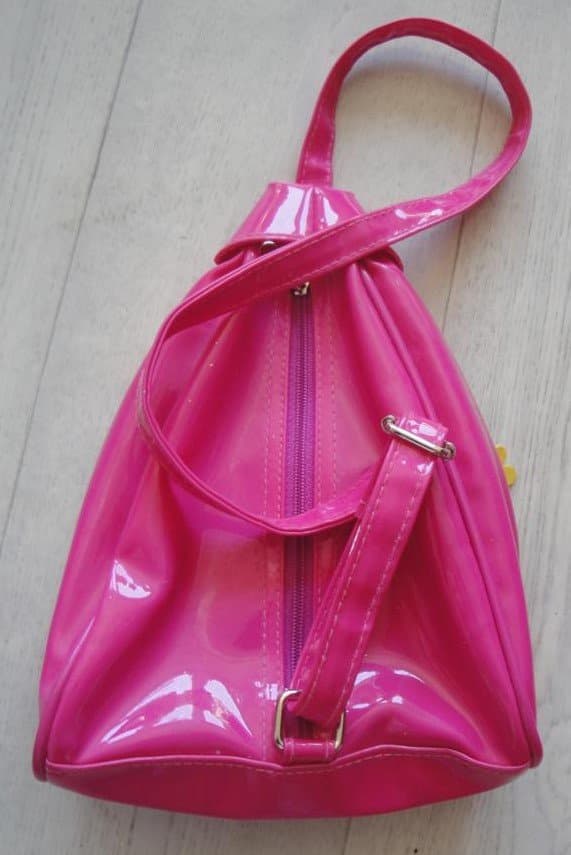 Läcker barn väska ryggsäck i cerise