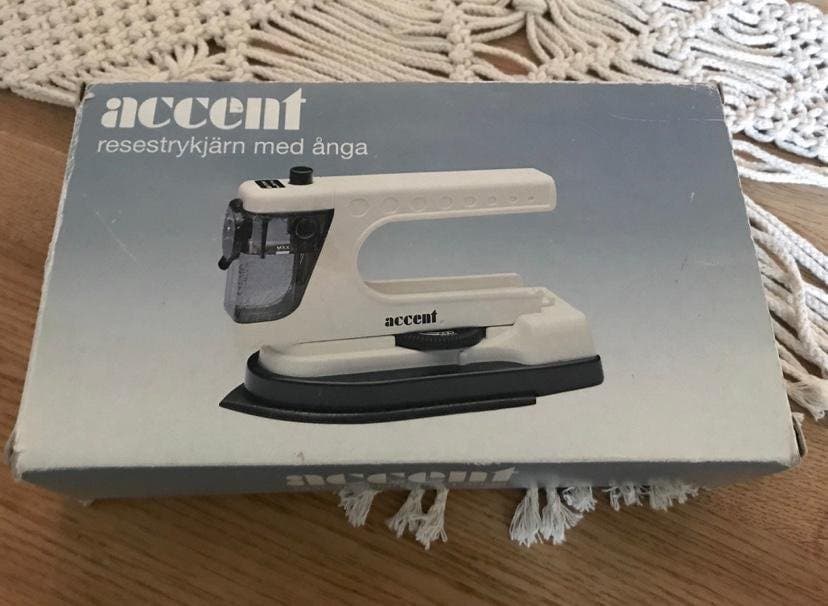 Resestrykjärn med ånga, Retro, Ångstrykjärn, ACCENT