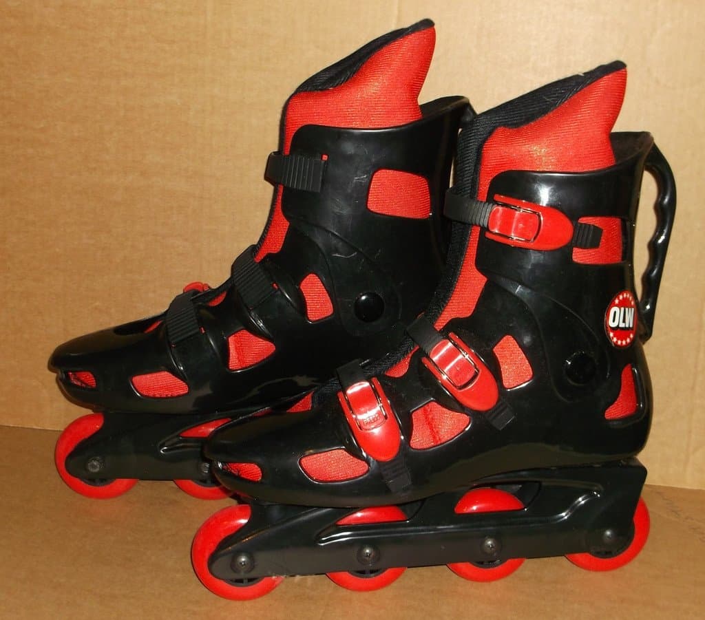 Inlines Rollerblades OLW Svart Röd strl 45 NYA Oanvända