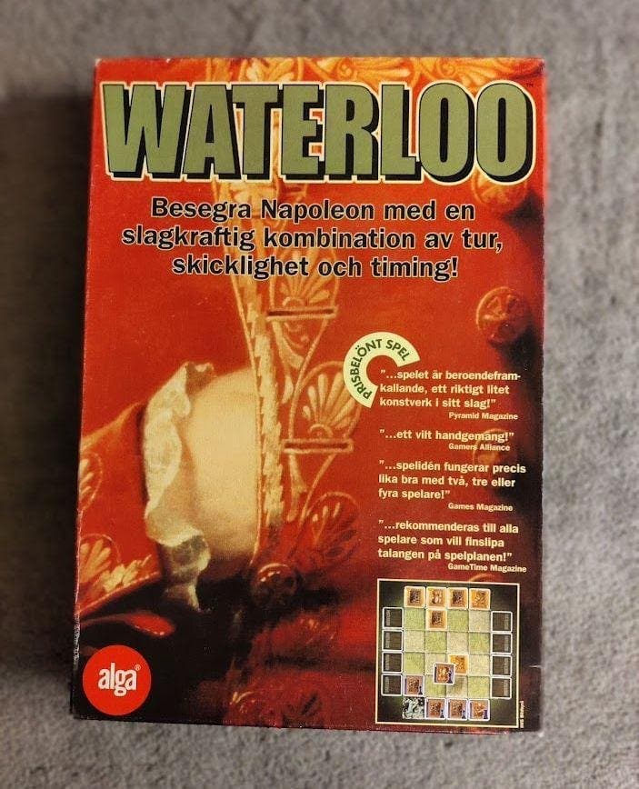 WATERLOO Besegra Napoleon strategispel alga korten inplastade = toppskick!!