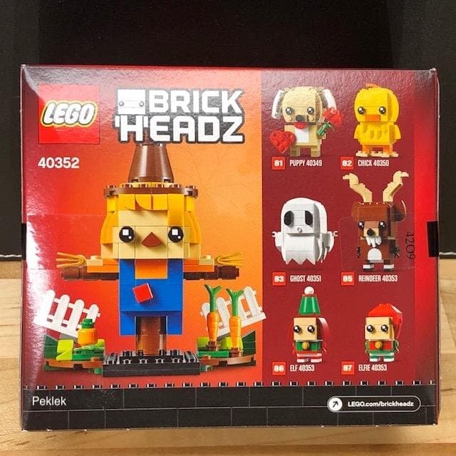 LEGO BrickHeadz 40352 "Thanksgiving fågelskrämma" - från 2018, oöppnad!