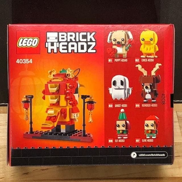 LEGO BrickHeadz 40354 "Dragon Dance Guy" - från 2019, oöppnad!