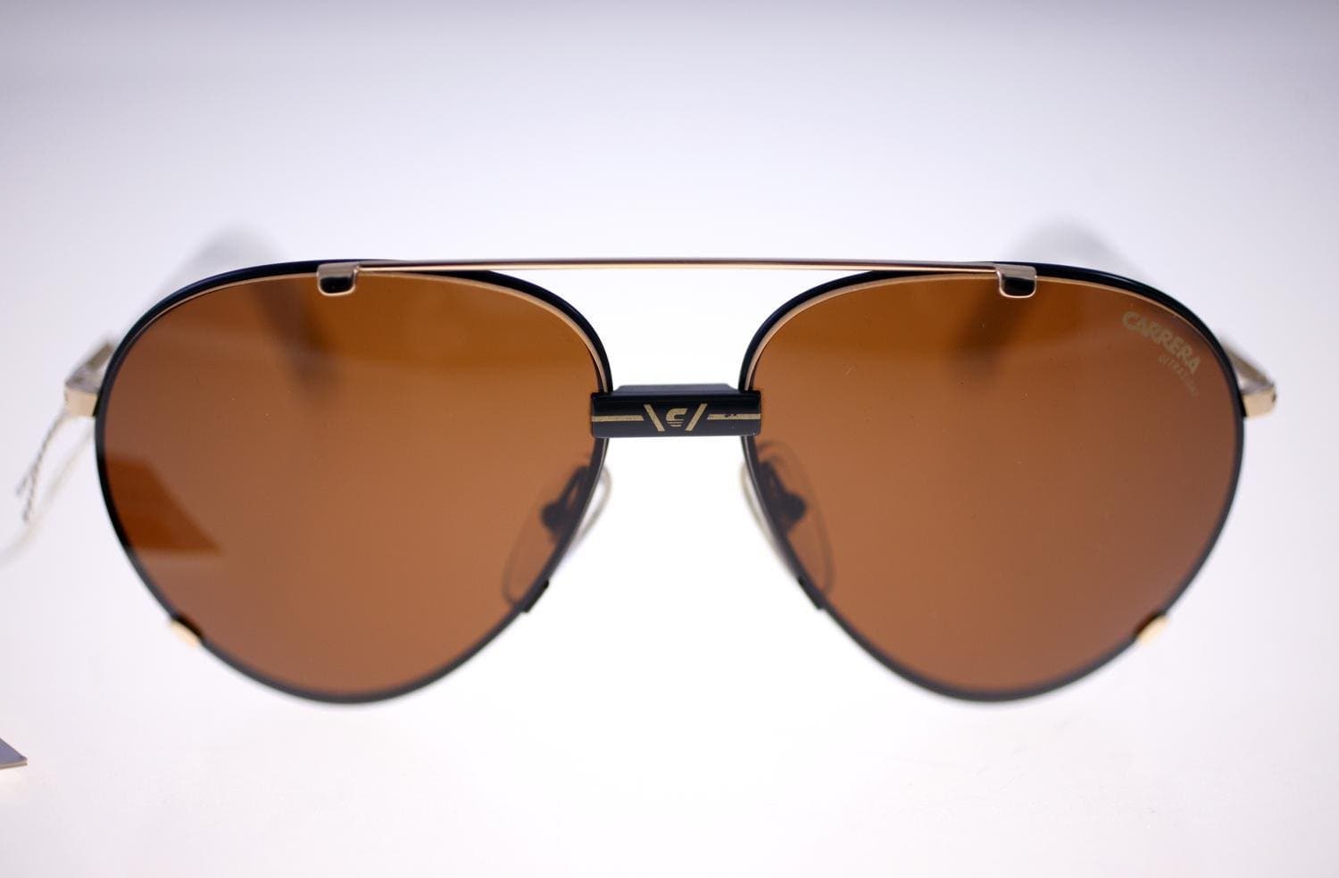 Carrera Ultrasight 5463 91 unisex pilot-style sunglasses-NEW-circa 1980s-brown