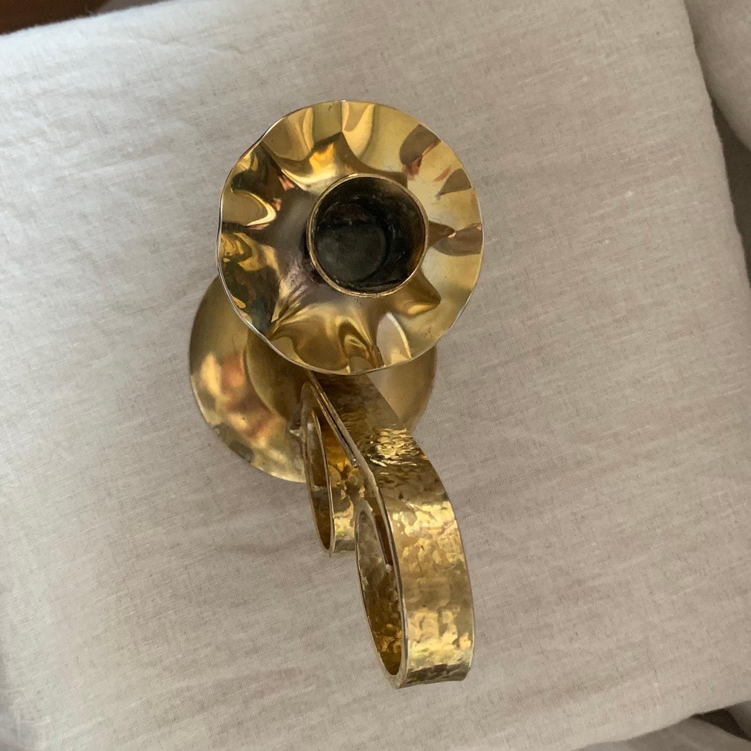Vintage Förgylld nattljusstake 