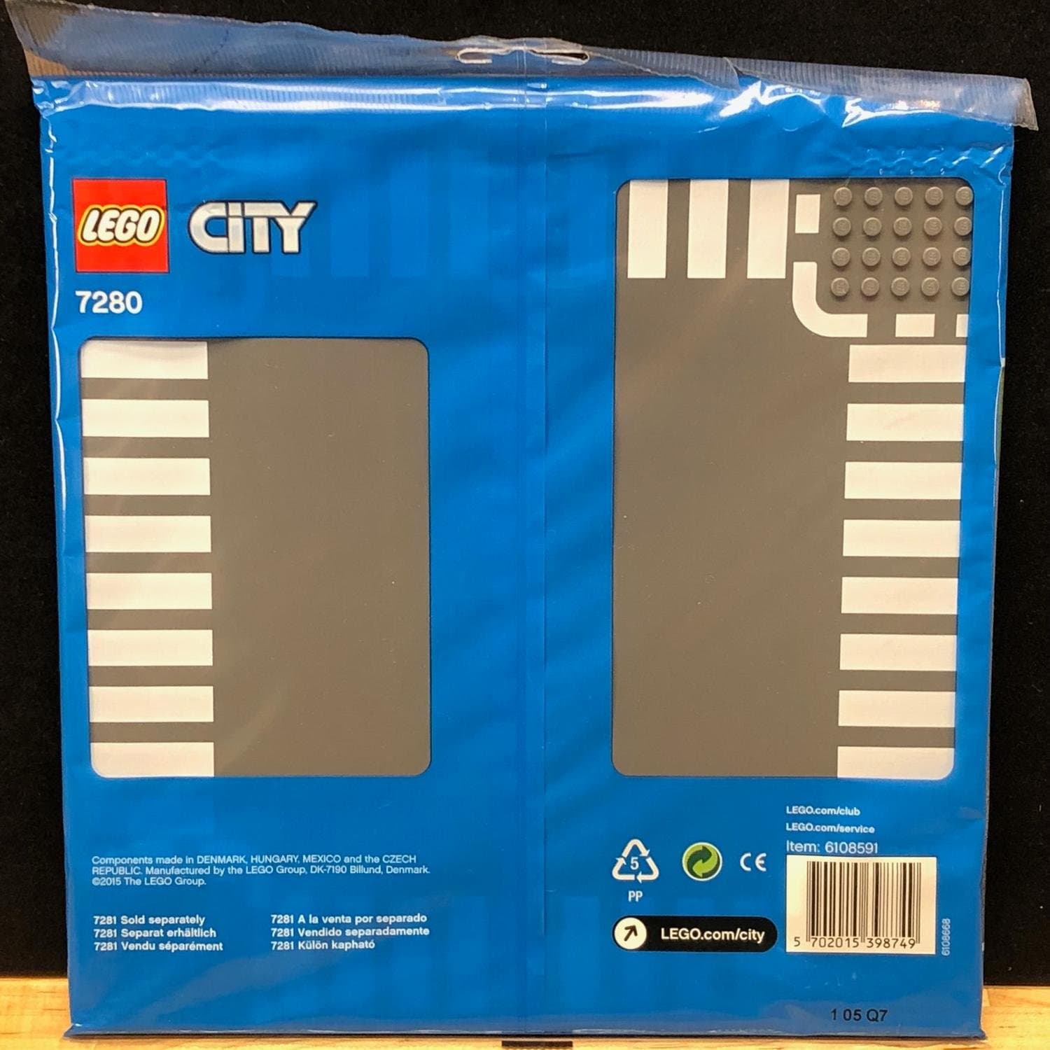 LEGO City 7280 "Rak väg och korsning" - från 2005, oöppnad!