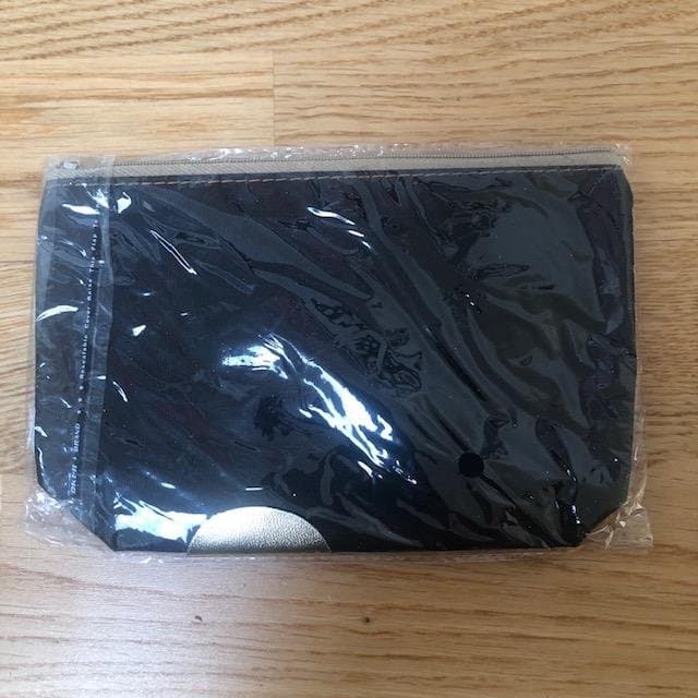 Vintage glitter gold coloured PVC cosmetic purse - NEW