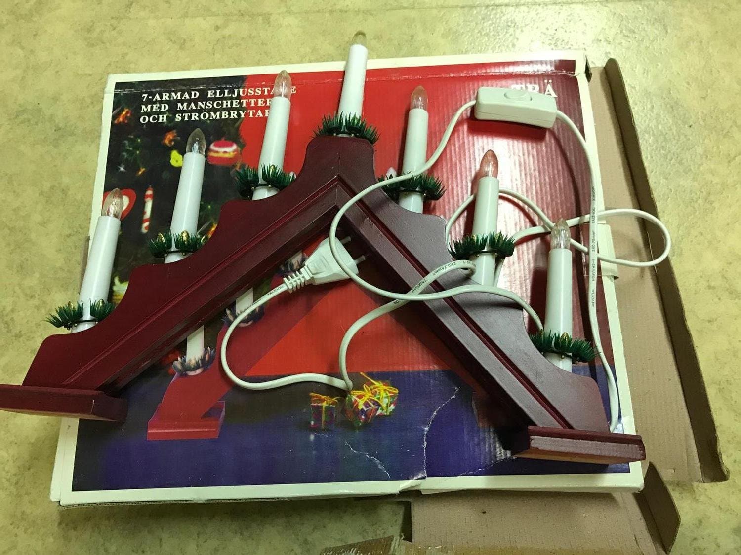 Jul fönsterljushållare