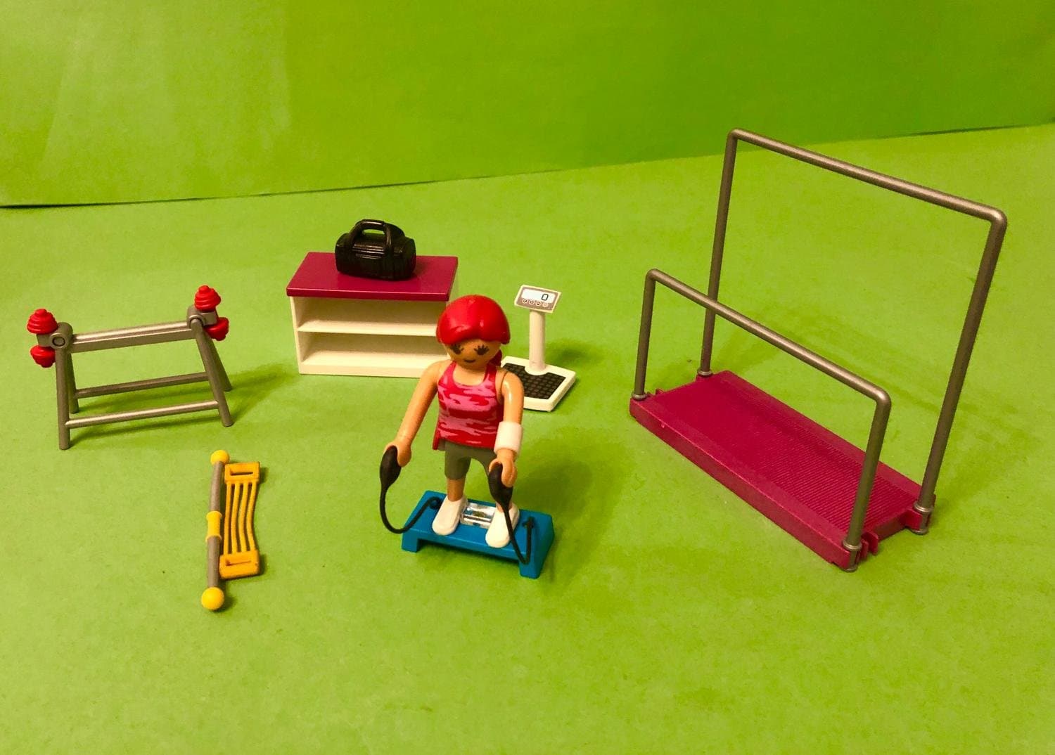 Playmobil Workout Träningsrum Träningsredskap Radio Våg