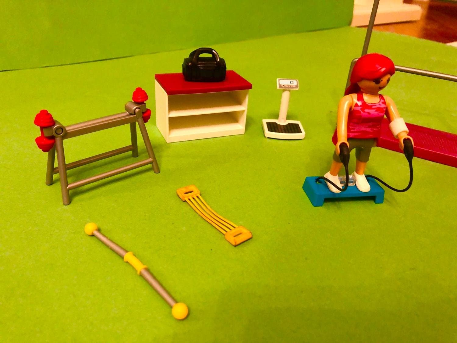 Playmobil Workout Träningsrum Träningsredskap Radio Våg