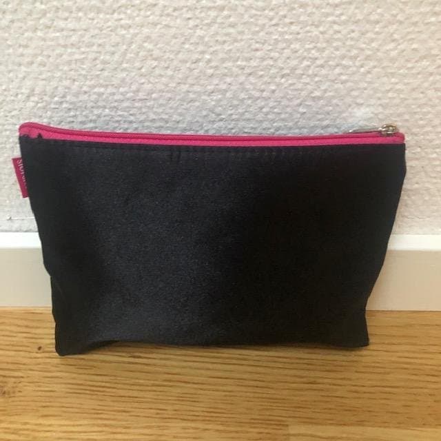 BOURJOIS PARIS vintage black make up bag/ pouch