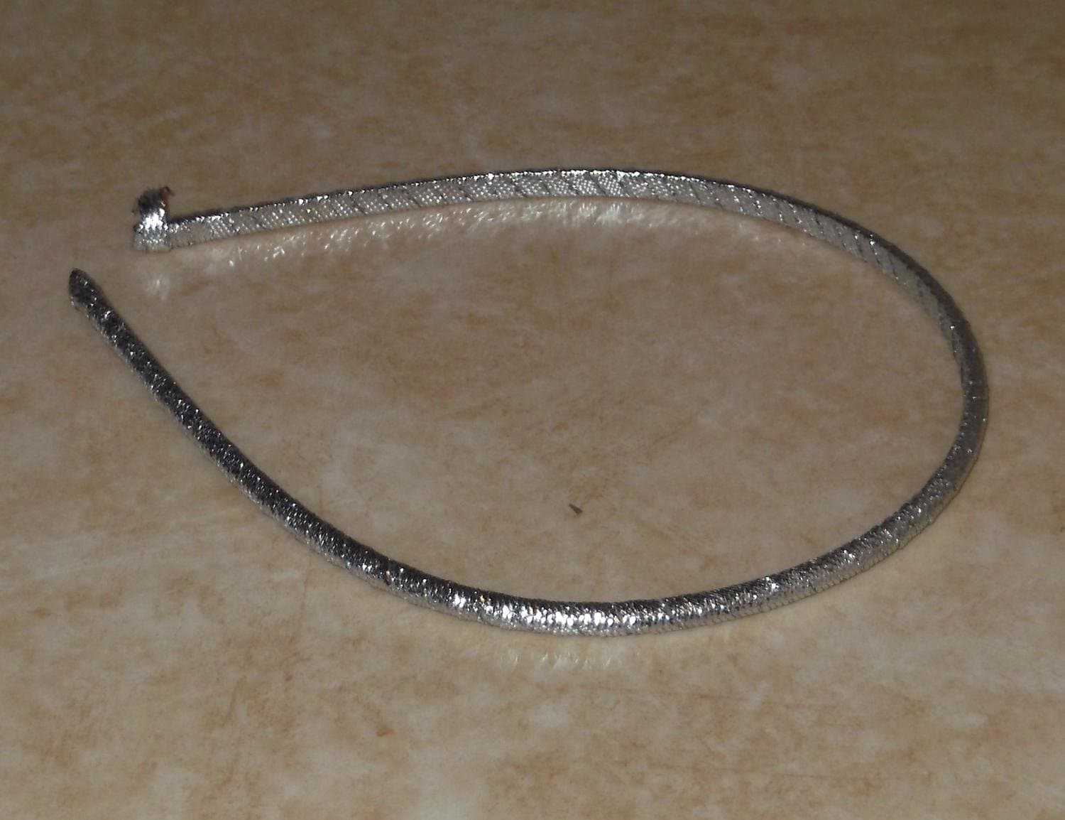 Silvrigt Diadem Smalt Fint Modern Hår Accessoar Somrigt Sommar Söt Preppy