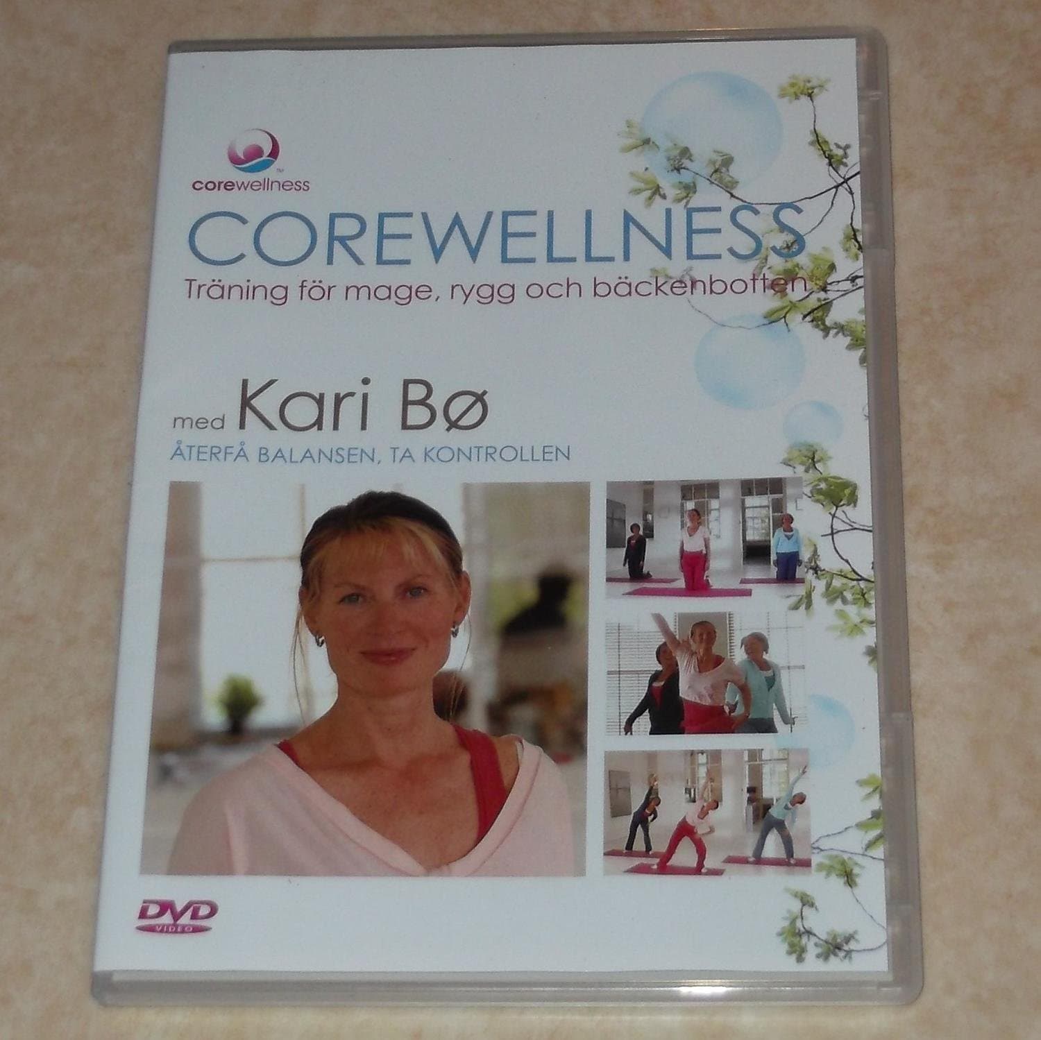 Ny COREWELLNESS dvd Träning för Mage Rygg & Bäckenbotten Kari Bo