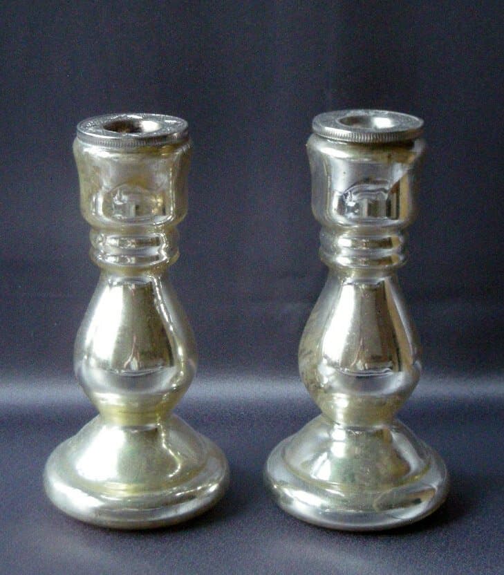 INREDNING: 2x GLASLJUSSTAKAR * FINT SKICK !