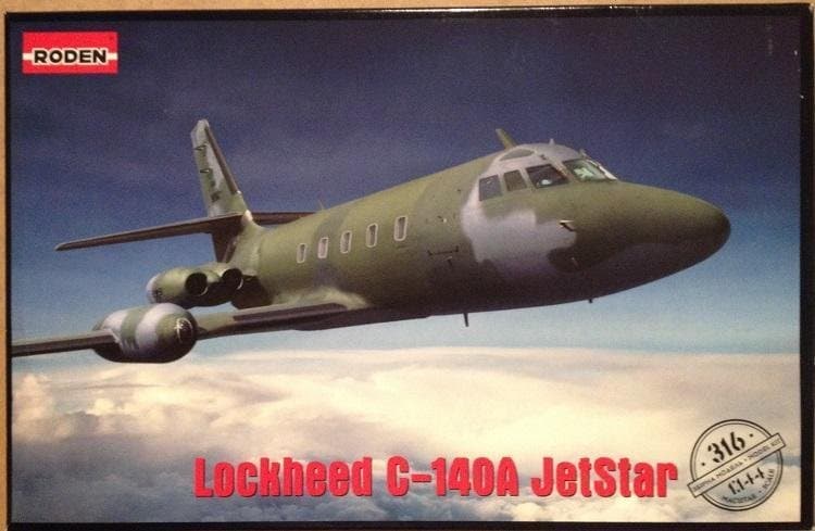 LOCKHEED C-140A JETSTAR RODEN 1/144 OÖPPNAD