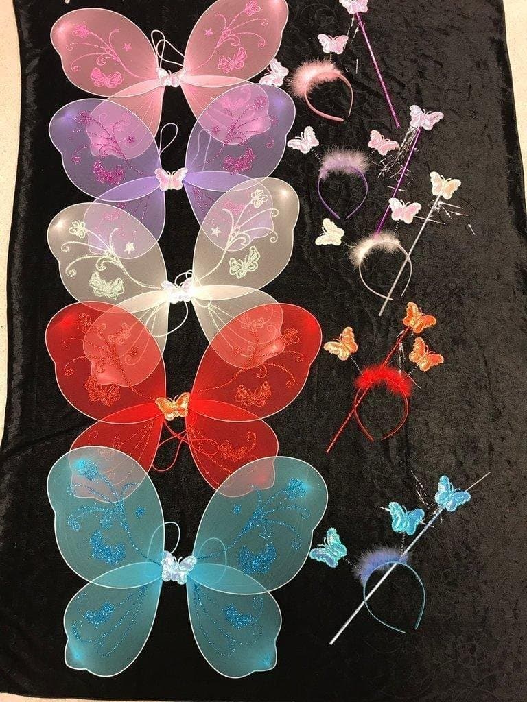 Barn Fjäril Kostym , Ängel Vingar , 3 delar/set