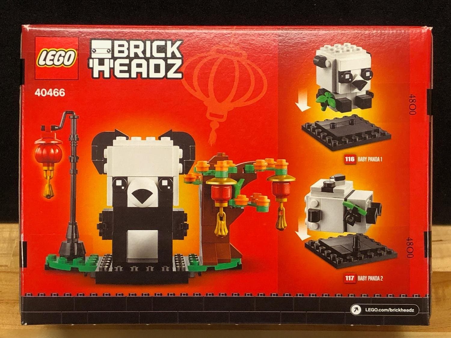 LEGO BrickHeadz 40466 "Kinesisk nyår och pandor" - från 2021, Oöppnad!