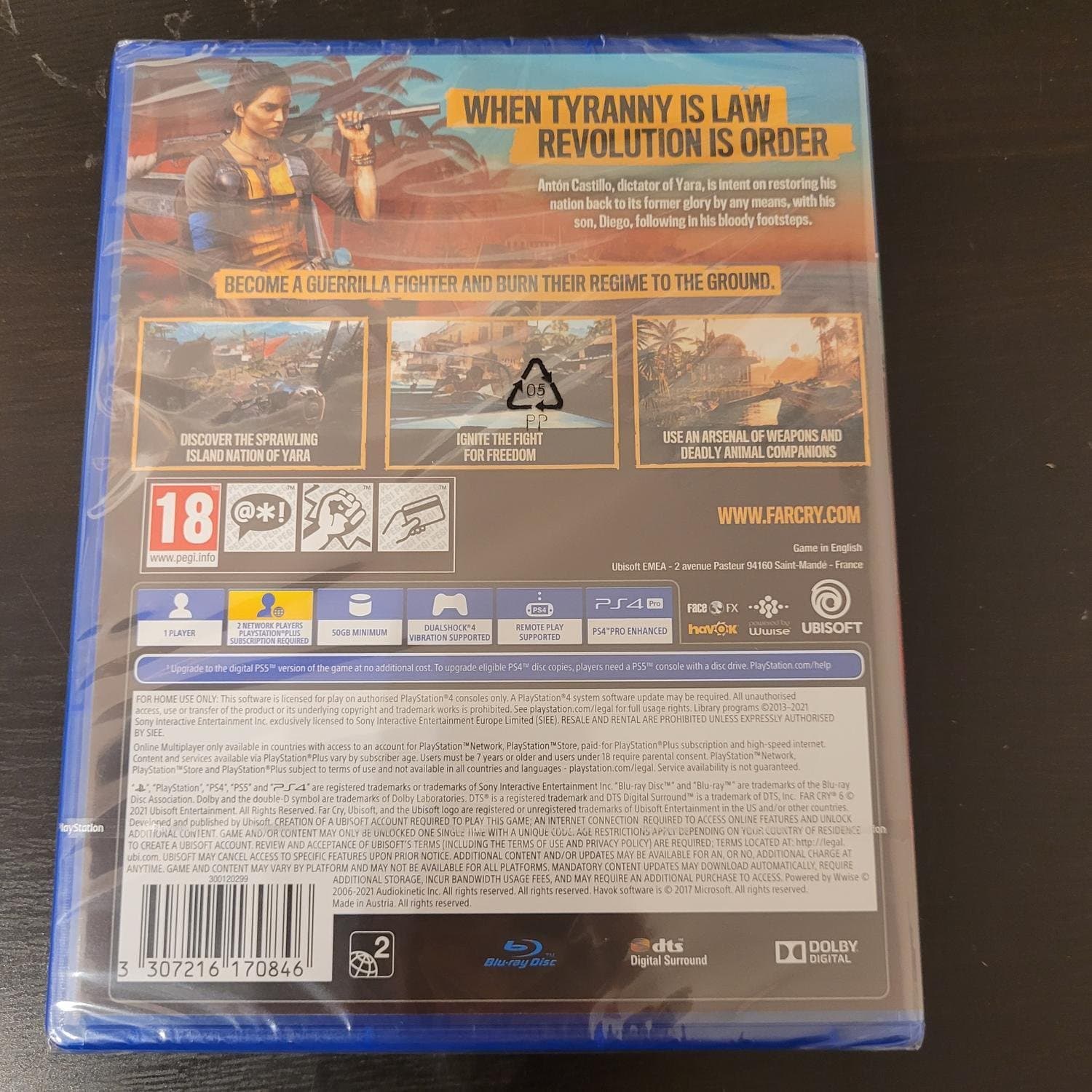 FAR CRY 6 / PLAYSTATION 4 PS4 / HELT NYTT OCH INPLASTAT