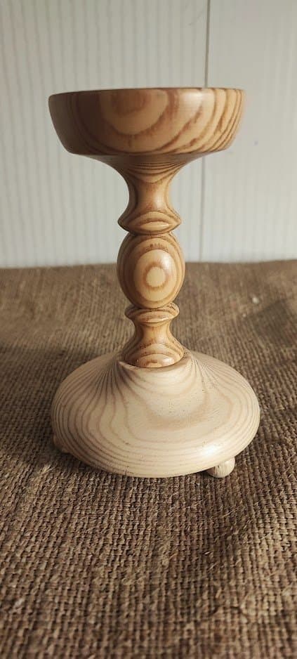 Ljusstake i Fur från A-Bra Slöjd Värnamo