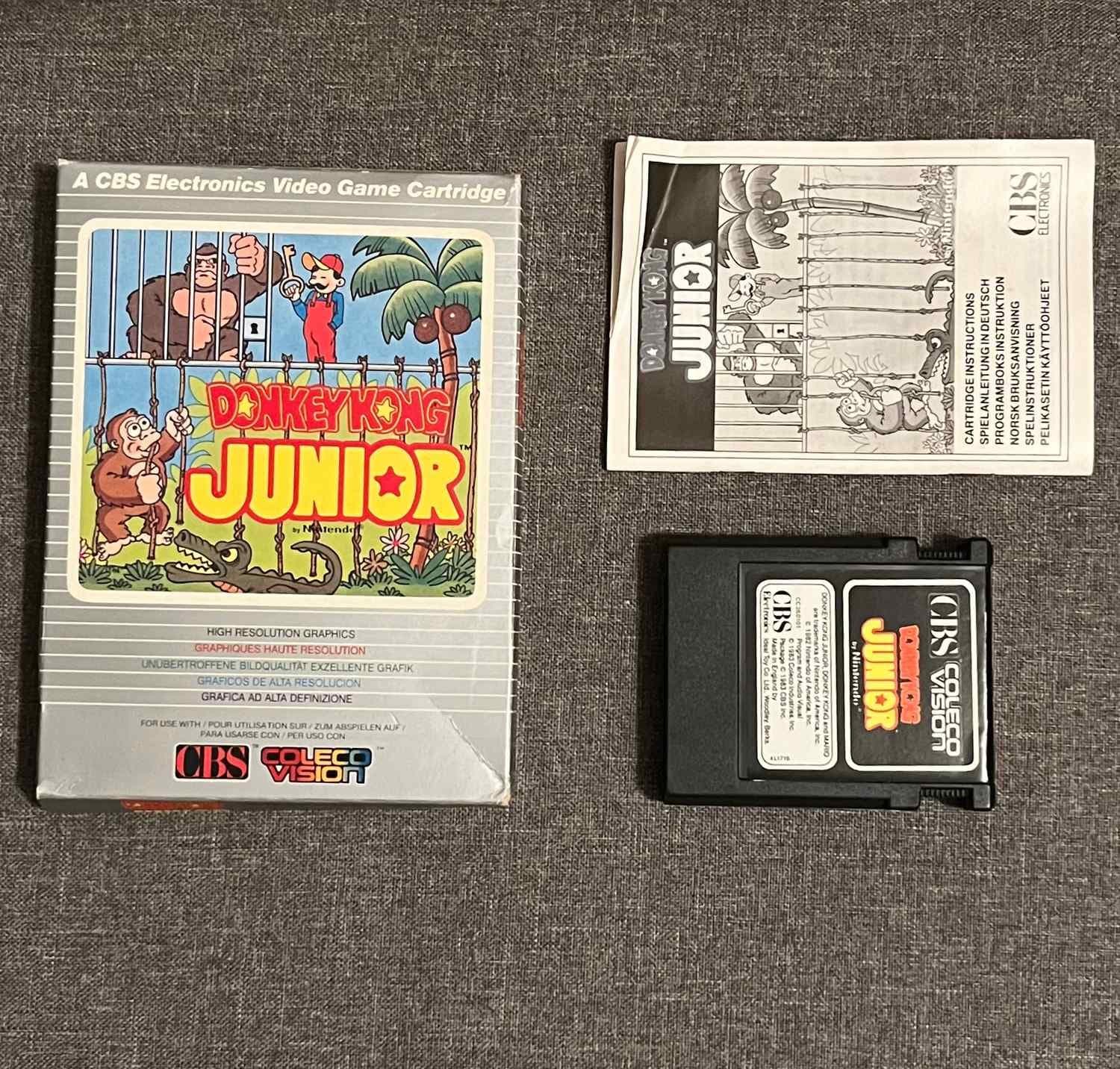 Donkey Kong Junior till Collecovision! (CIB)