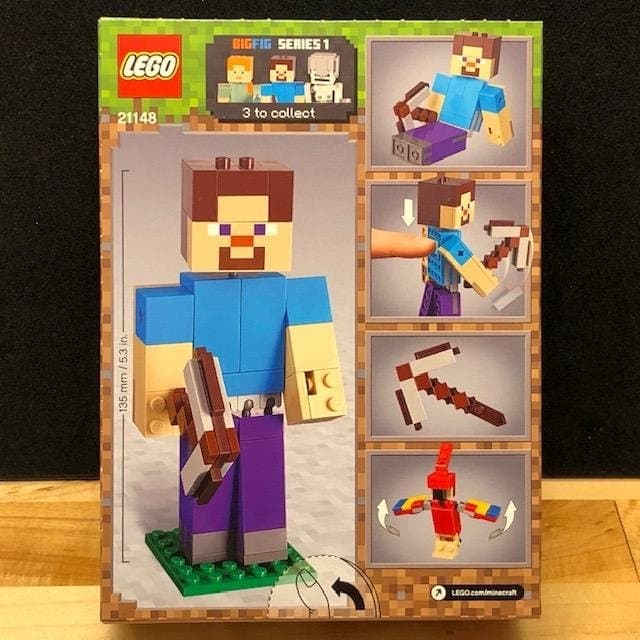LEGO Minecraft 21148 "BigFig Steve med papegoja" - från 2019, Oöppnad/förseglad!