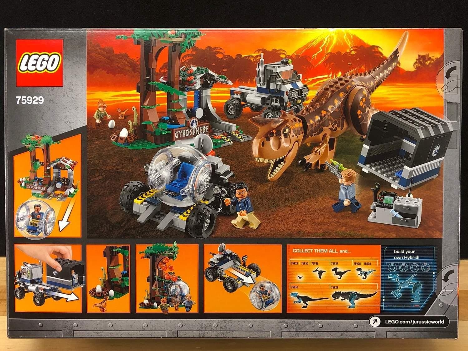 LEGO Jurassic World 75929 "Carnotaurus Gyrosphere Escape" - från 2018, oöppnad!