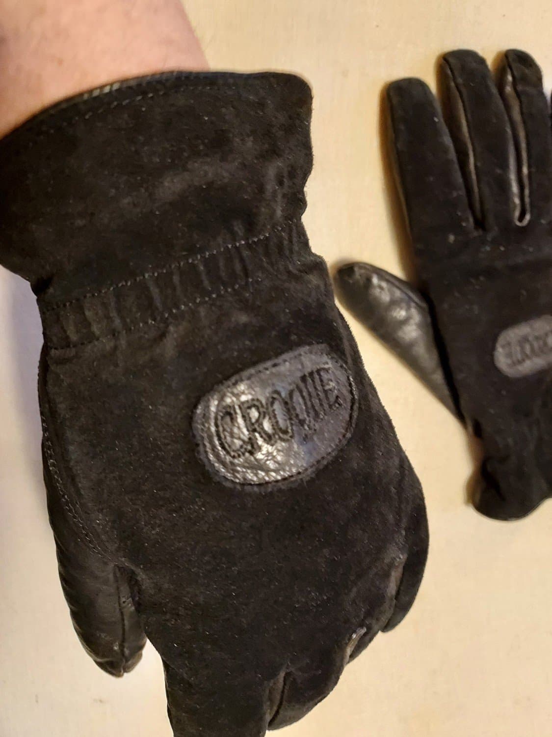 handskar SVARTA pilefoder SKINN/MOCKA Herr stl. 7,5 = SMALL