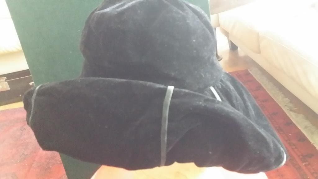 hatt SVART maskerad 50-tal !