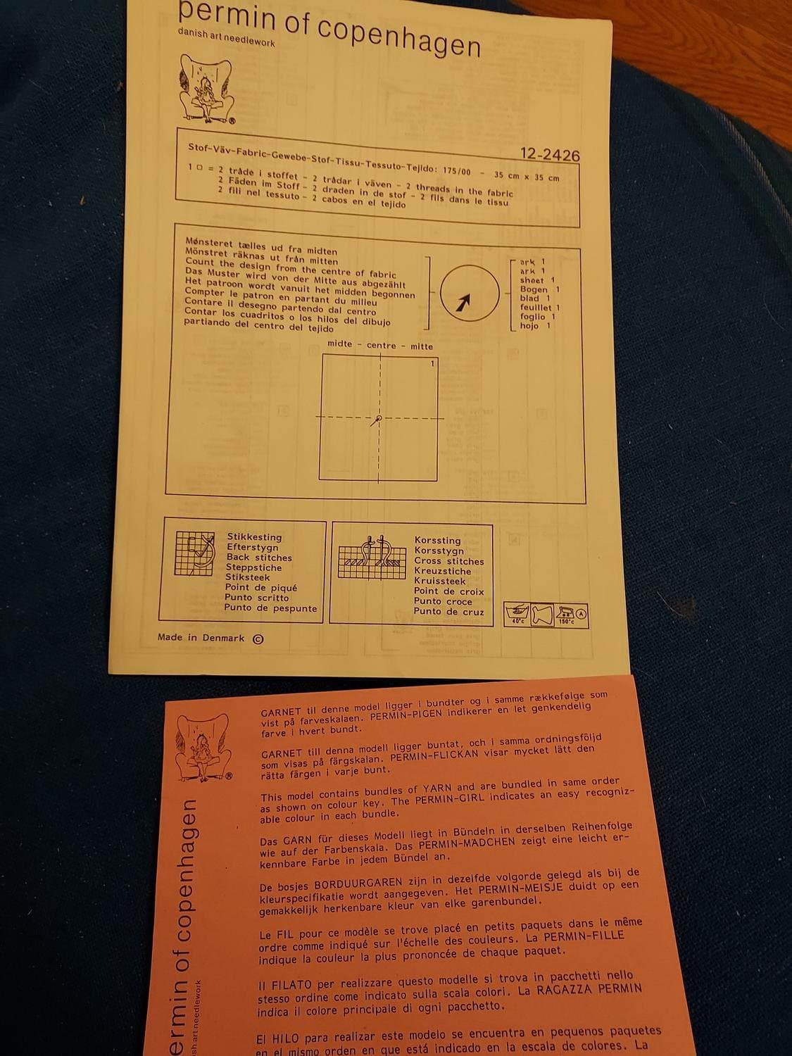 Tavla permin of copenhagen 25x25 cm !