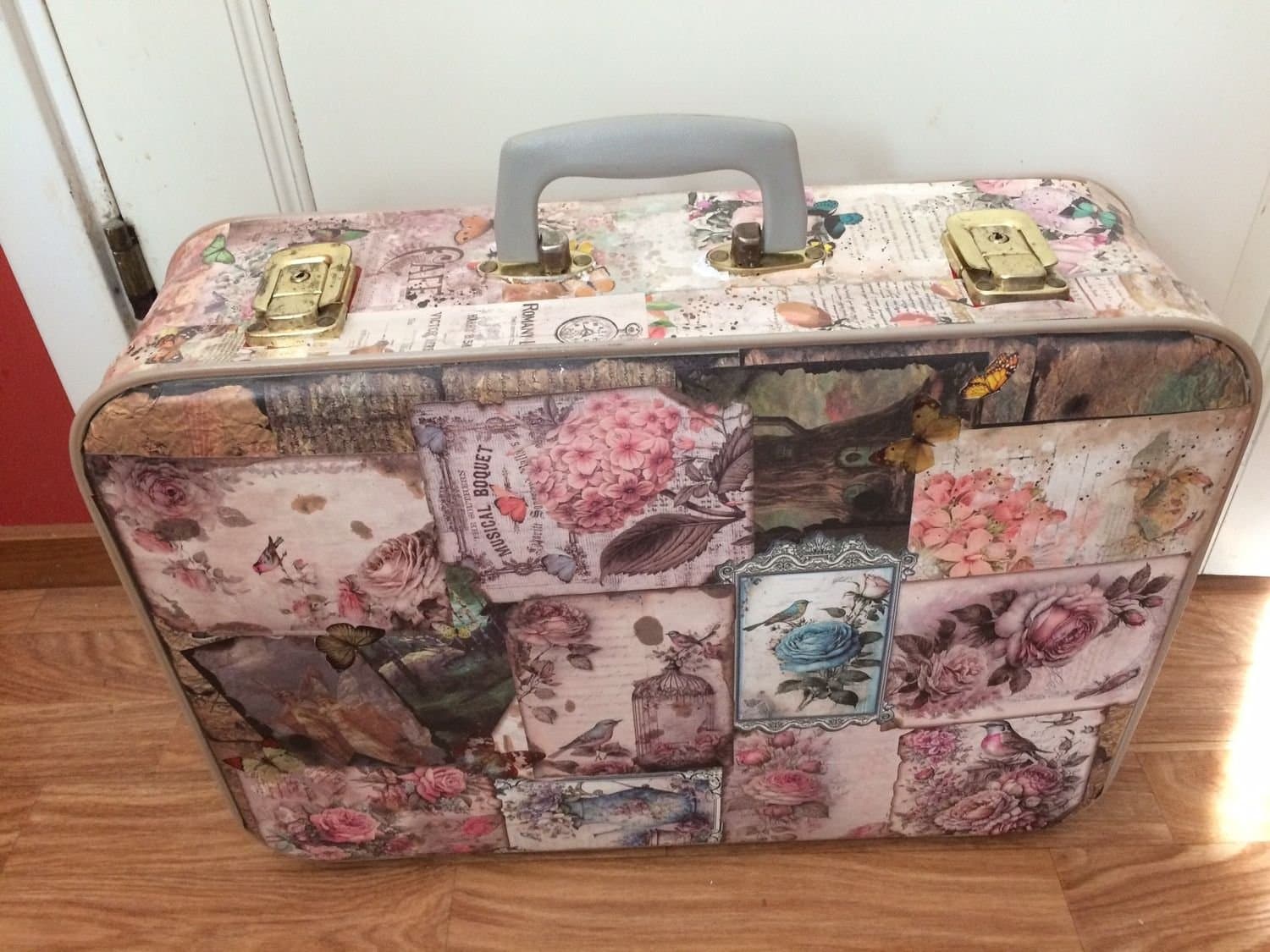 resväska, fransk lantstil, shabby shick