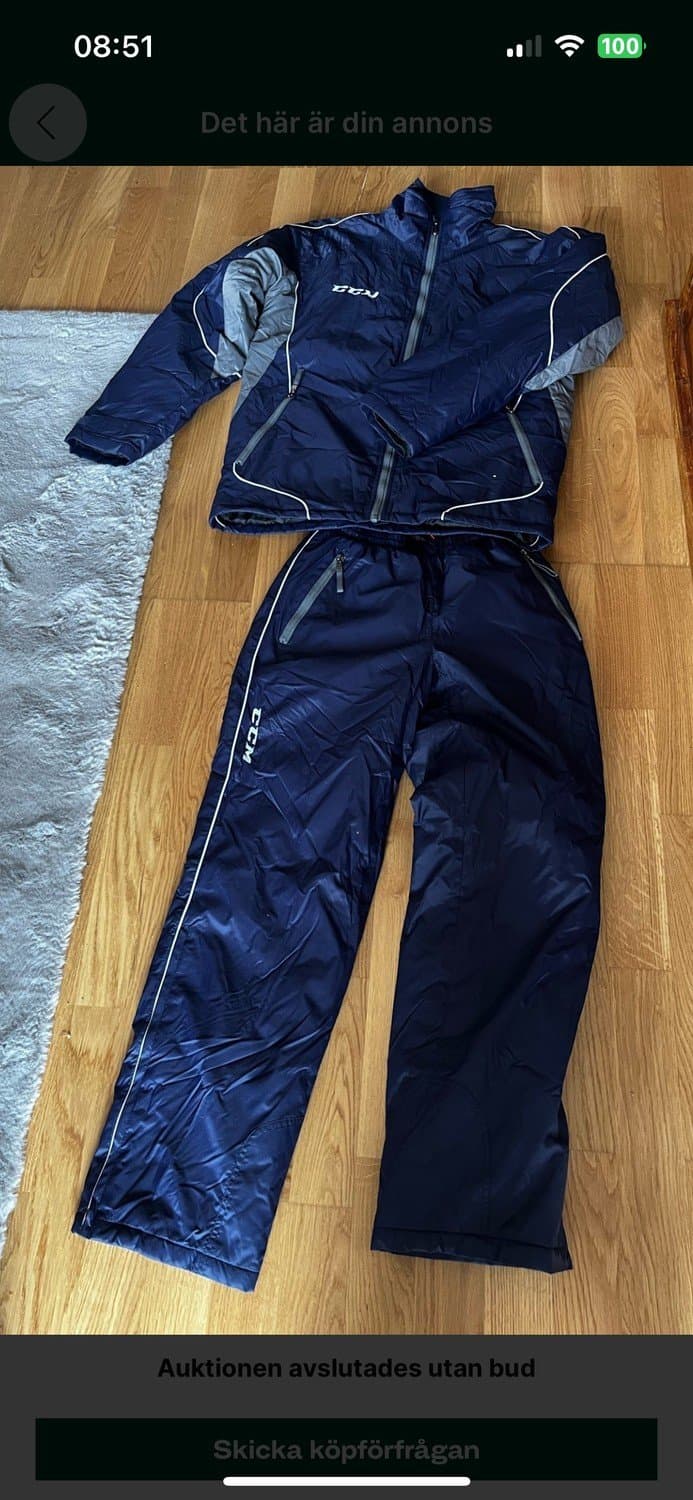 Hockey ccm ny tt värmesträll stl s/p blå